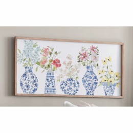 Blue Potted Florals Wall Art, , large