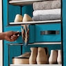 Tall 10-Layer Fabric Shoe Storage Organizer, , large