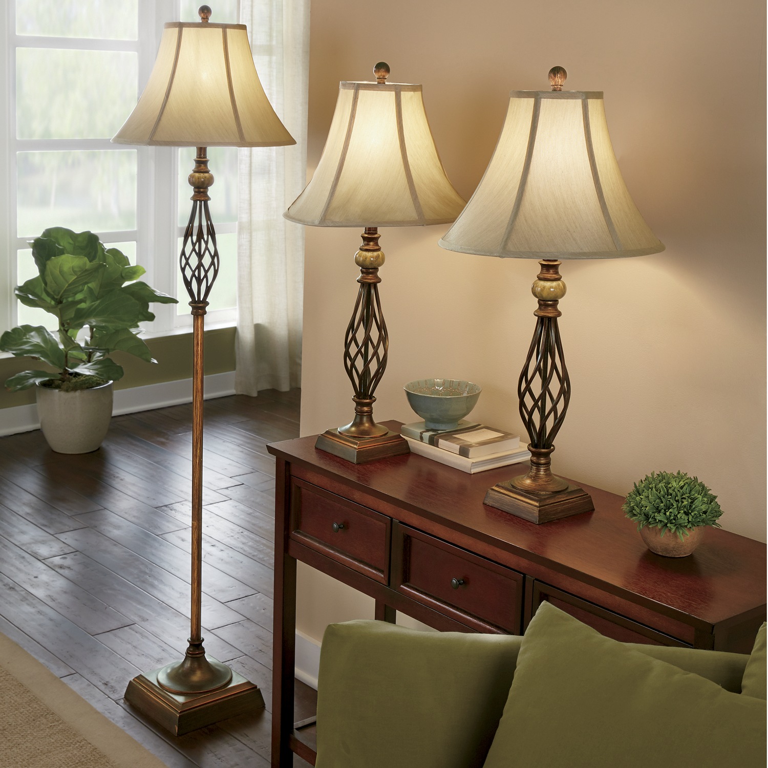 3-pc Floor and Table Lamp Set | Country Door