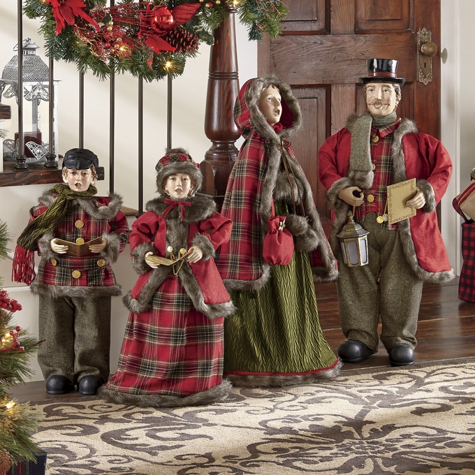 Victorian Christmas Carolers Set of 4