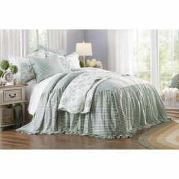 Summer Toile Oversized Quilt and Sham, , large