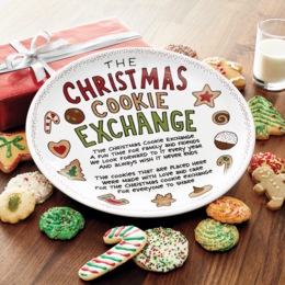 Christmas Cookie Exchange Plate, , large