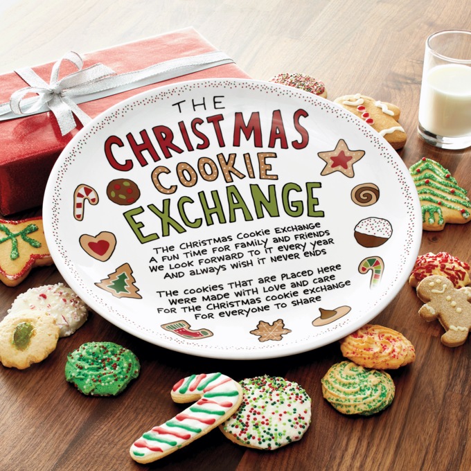 Christmas Cookie Exchange Plate, , large