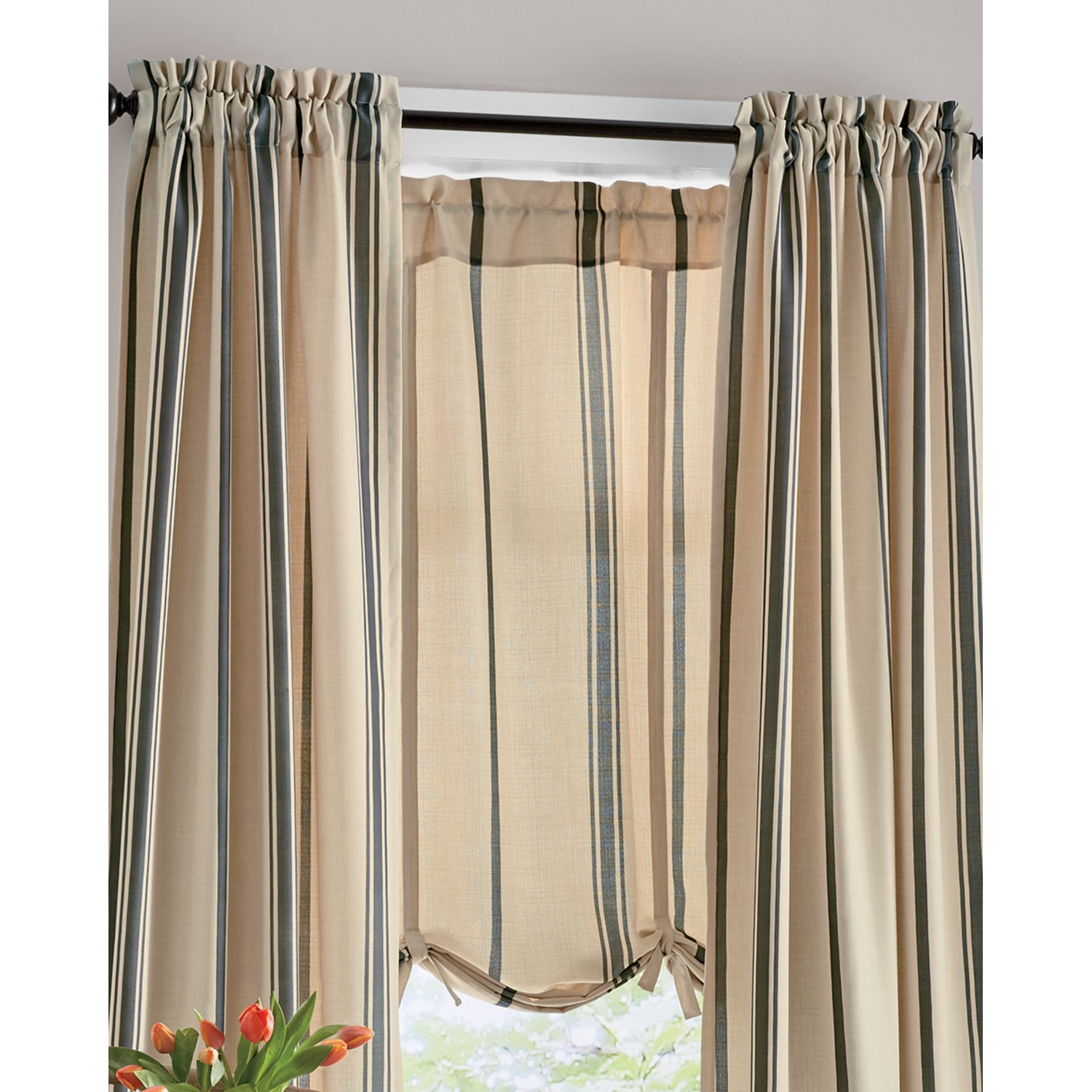 Grain Sack Window Treatments Country Door