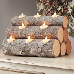 Wood Stack Candleholder, , large