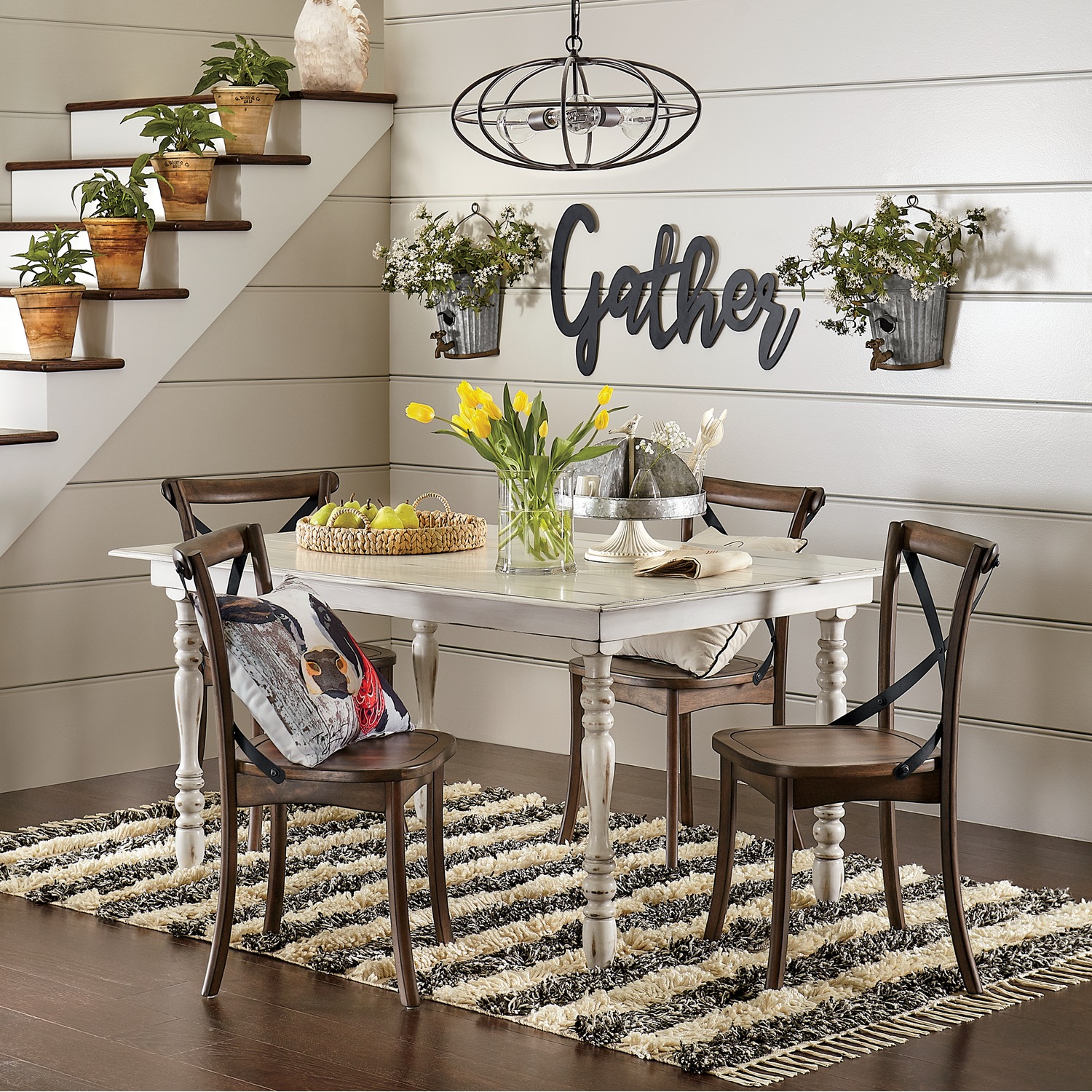 Metal Gather Wall Sign Country Door