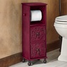 Embossed Floral Bathroom Toilet Paper Stand, , large
