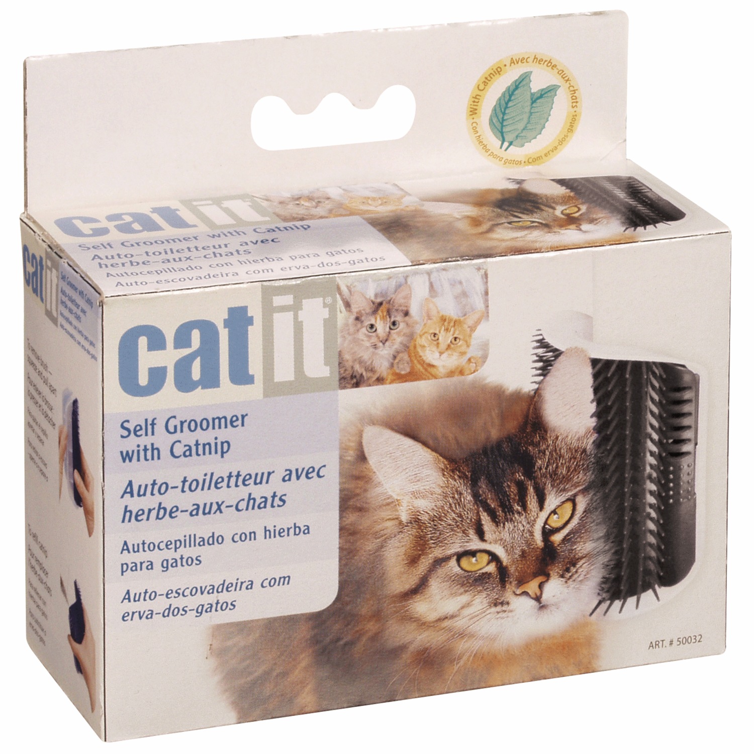 Catit self groomer deals with catnip