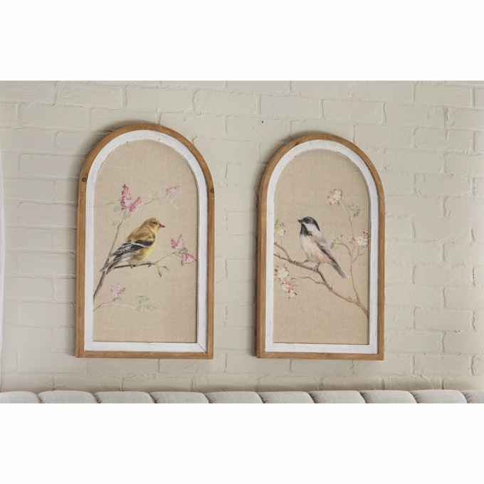 Set of 2 Bird Art, , large