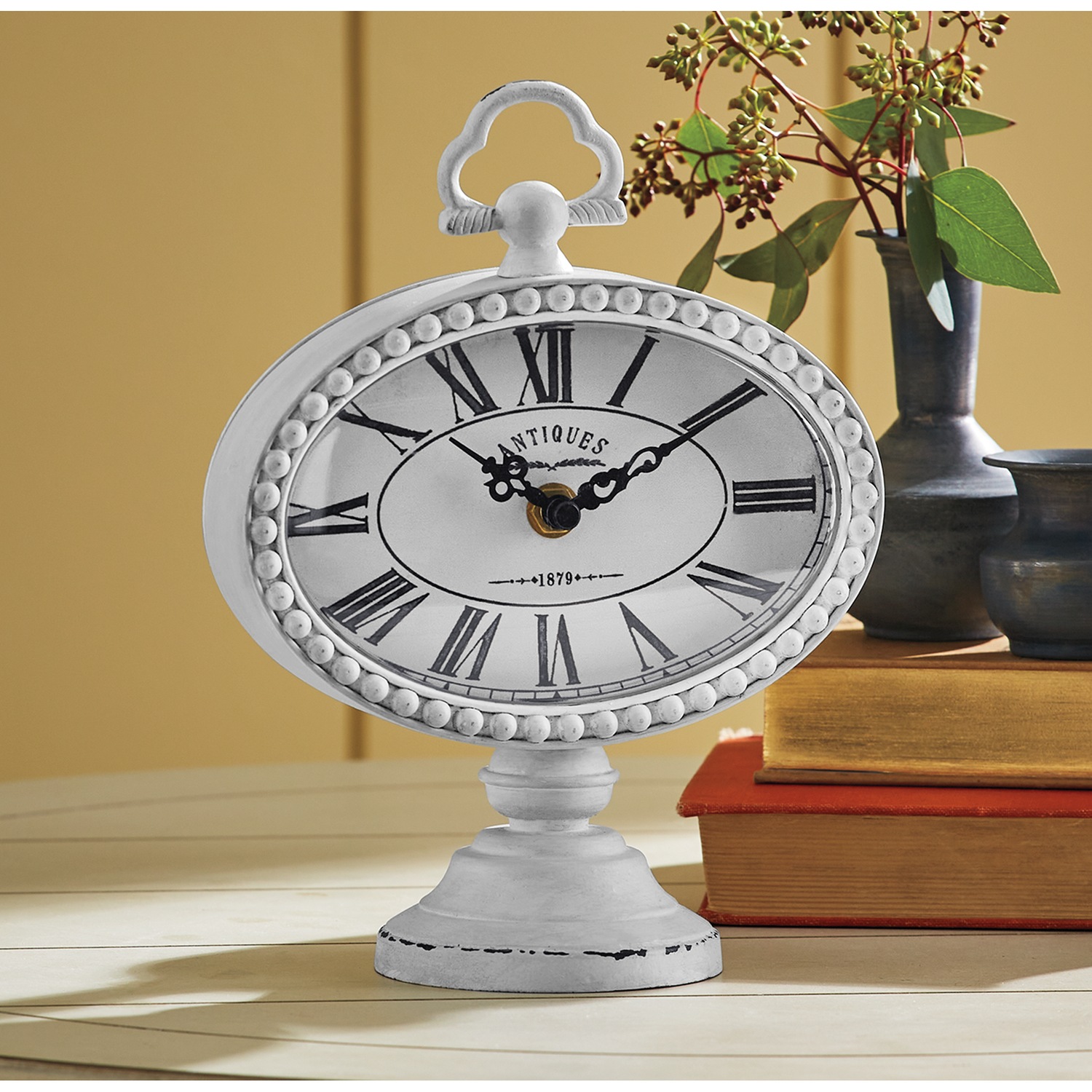 Pedestal Scroll Table Clock | Country Door