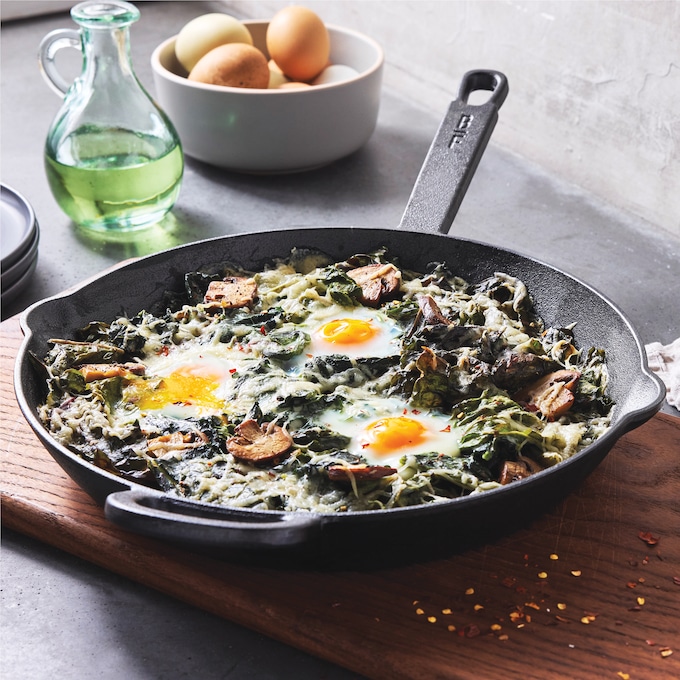 Bobby Flay by GreenPan 12" Cast Iron Fry Pan, , large