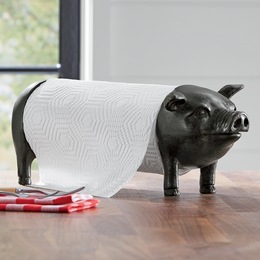 Pig Paper Towel Holder, , large
