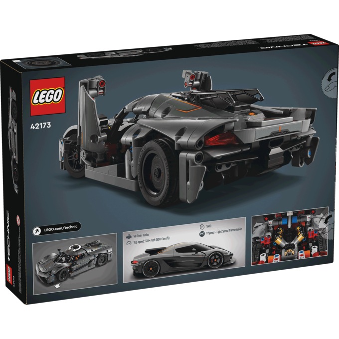 LEGO Koenigsegg Jesko Absolut Grey Hypercar, , large