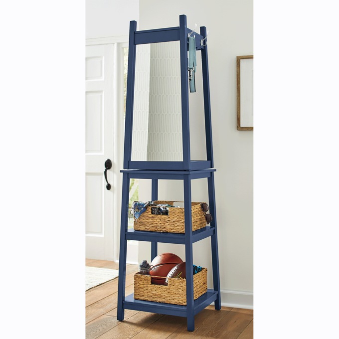 Swivel Coat Rack, Blue, large