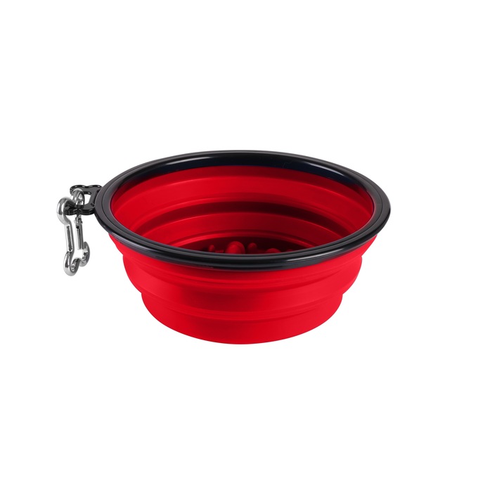 Slow Feeder Collapsible Bowl, , large