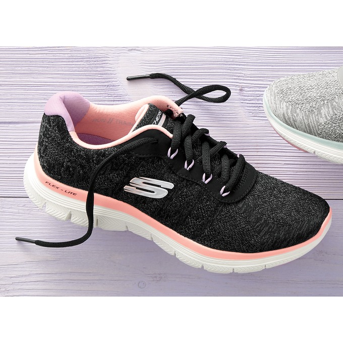 Skechers flex appeal 2.0 black coral hotsell