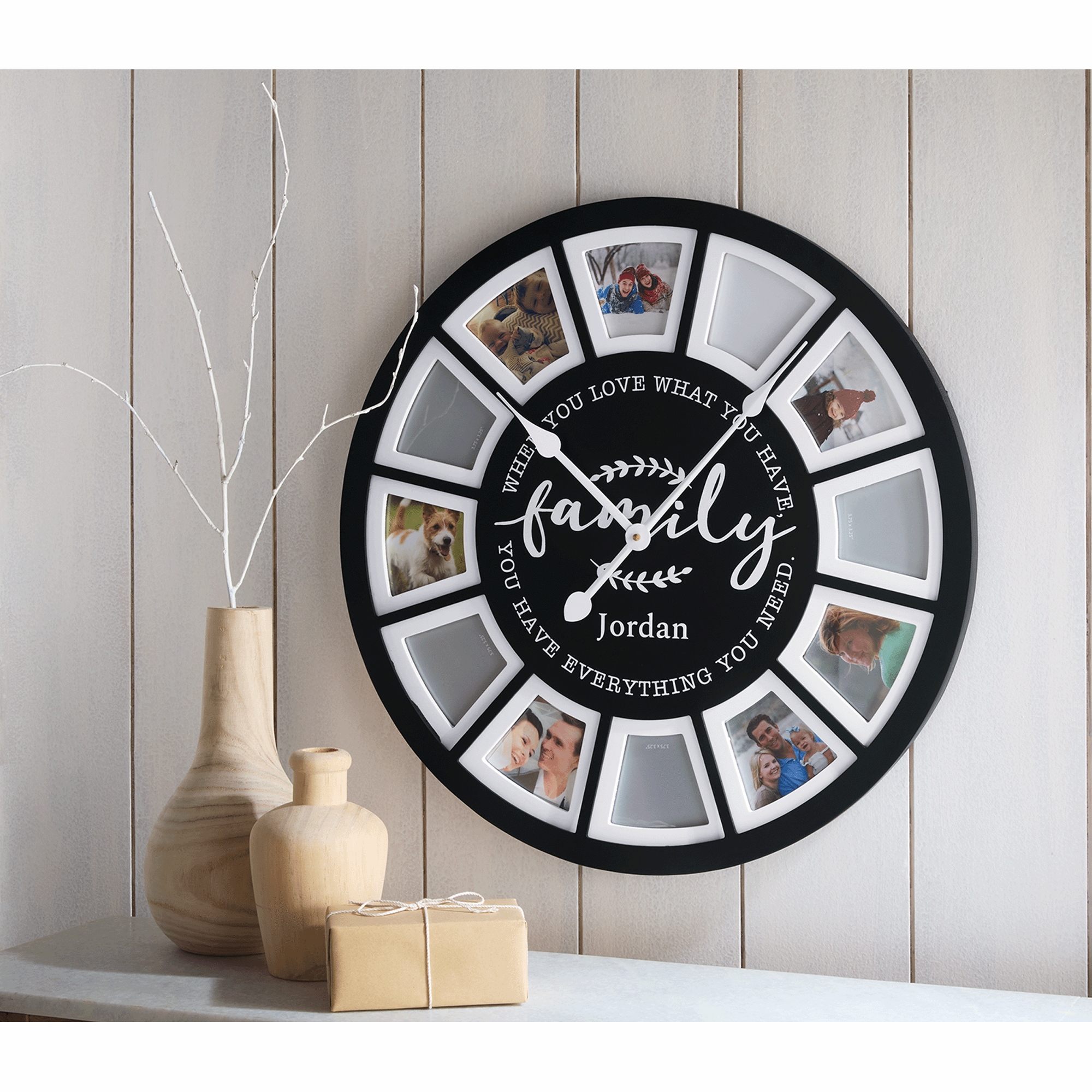 Personalized Photo Frame Clock, , large