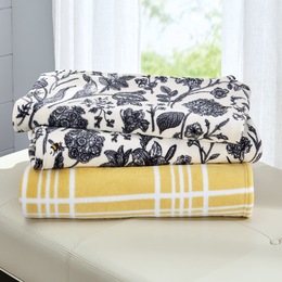 Printed Farmhouse Blanket, , large