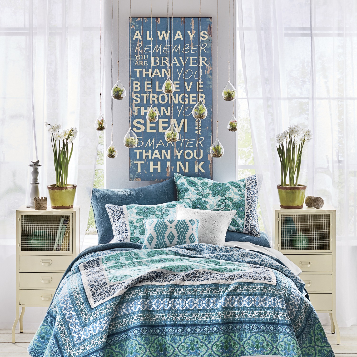 Metal Cream Country Door