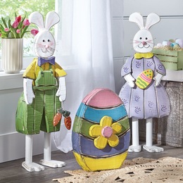 Easter Decor Wreaths Bunny Figurines Country Door