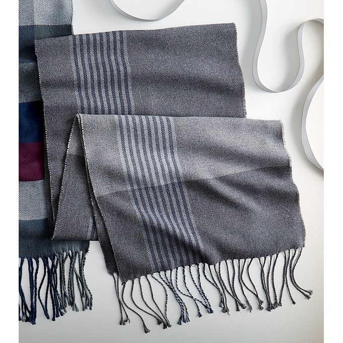Men's Plaid Scarf, , large
