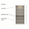 Arwen Cabinet with Built-In Lit Hutch, , large