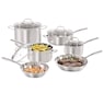 Guy Fieri Flavortown 10-Piece Stainless Steel Cookware Set, , large