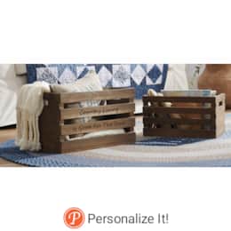 Set of 2 Decorative Crates, , large
