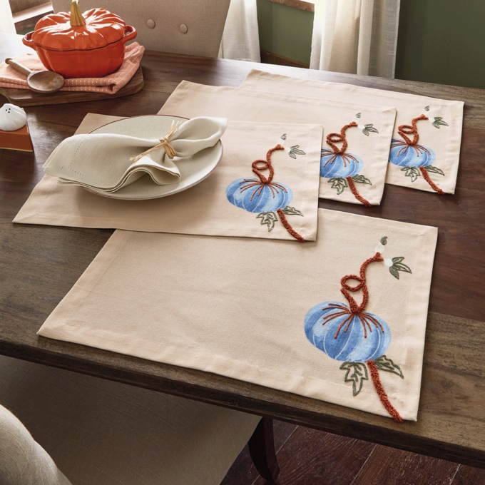 Set of 4 Autumn Placemats, , large