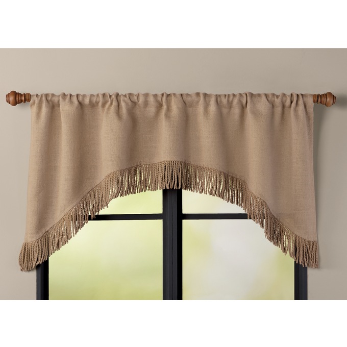Burlap Valance, , large