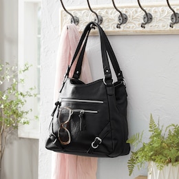 Solana Belted Handbag with Zip Pockets, , large