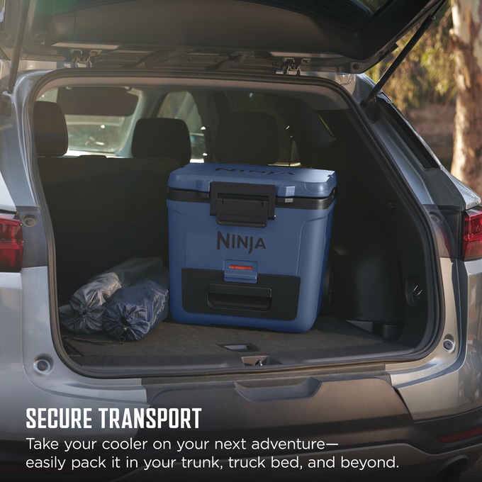 Ninja FrostVault 30-Quart Wheeled Cooler with Dry Zone, Blue, large