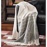 Textured Accent Stripe Throw, , large