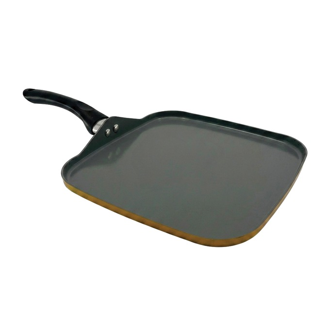 20-Piece Ceramic Metallic Cookware Set, Citrine, large
