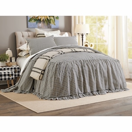 Gingham 3-pc. Bedspread Set, , large
