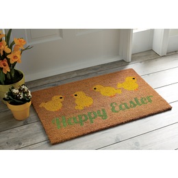 Easter Chicks Coir Mat - 20&quot; X 30&quot;, , large
