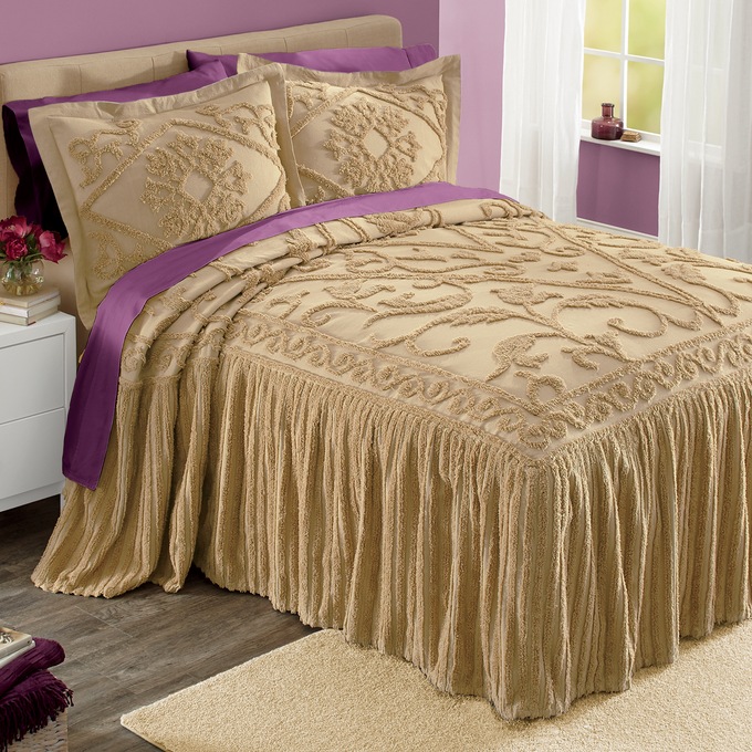 Genesis Skirted Chenille Bedspread Country Door