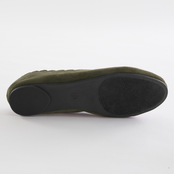 Scalloped Faux-Suede Flat for Women, , large