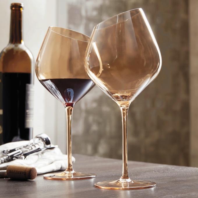 Jeanne Fitz Slant Set of 2 Wine Glasses, , large