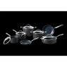 Guy Fieri Flavortown 12-Piece Laser Titanium Cookware Set, Black, large