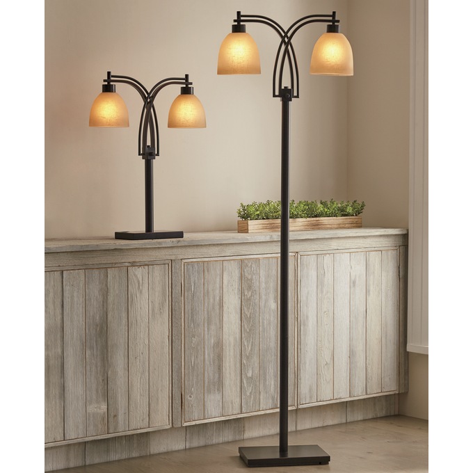 Two-Bulb Floor Lamp, , large
