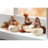 Set of 3 Hedgehogs on White Pumpkins, , large