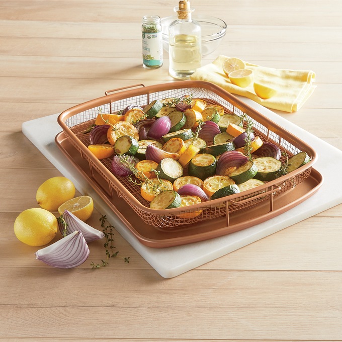 Gotham steel copper crisper tray deals