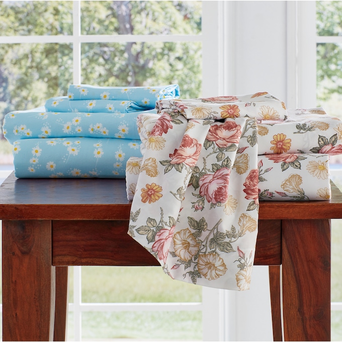 Blooms Microfiber Sheet Set, , large