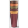 Set of 6 Aluminum Tumblers, Harvest, large