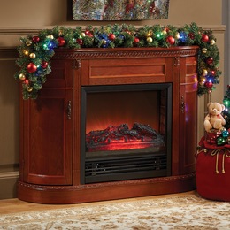 6&#39; LED Garland with Ornaments, , large