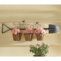 Outdoor Welcome Florals with Shovel, , large