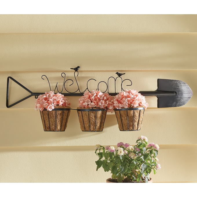 Outdoor Welcome Florals with Shovel, , large