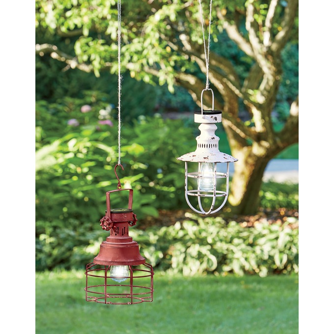 Solar Metal Cage Lantern, , large
