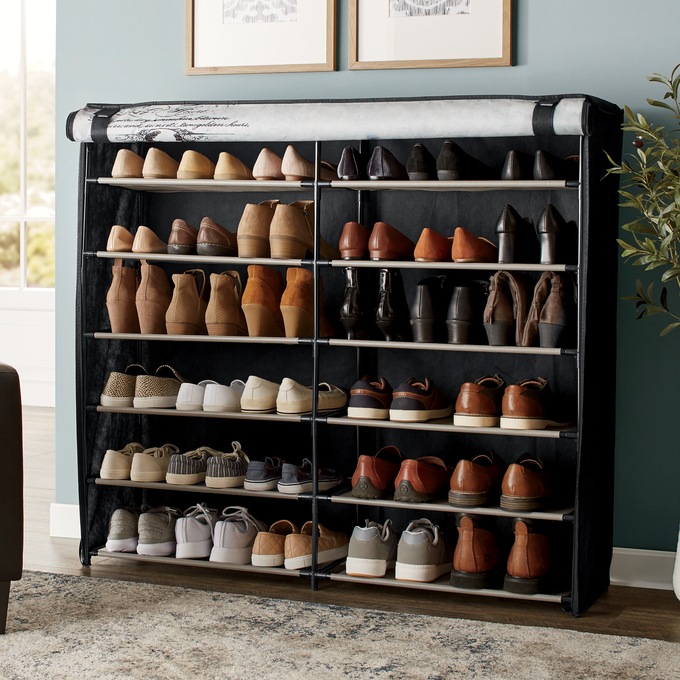 6-Layer Double Shoe Rack, , large